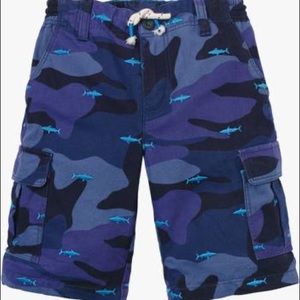 Mini Boden Embroidered Shark Camo Shorts 9